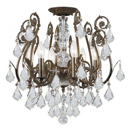Crystorama 6 Light Swarovski Elements Crystal Semi-Flush 5115-EB-CL-S